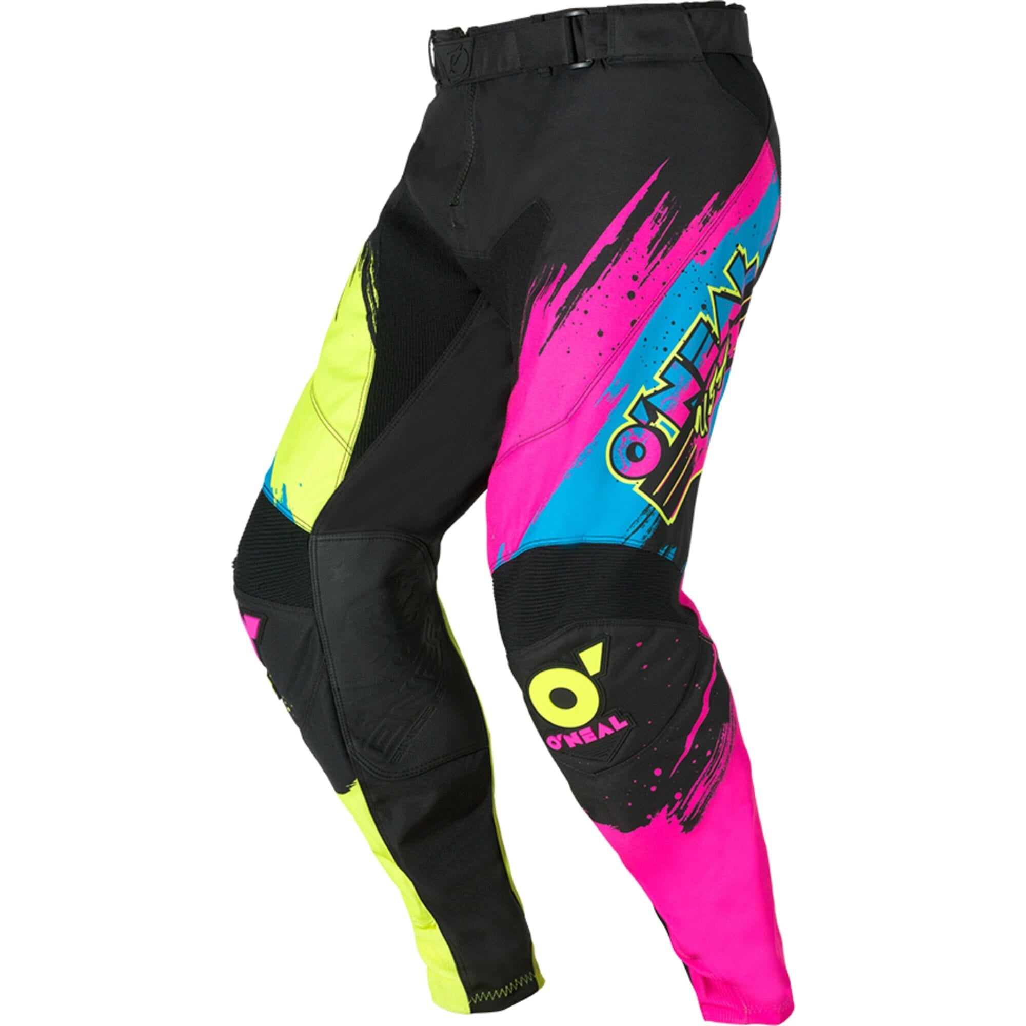 MAYHEM Pants RESEDA - Black/Neon Yellow