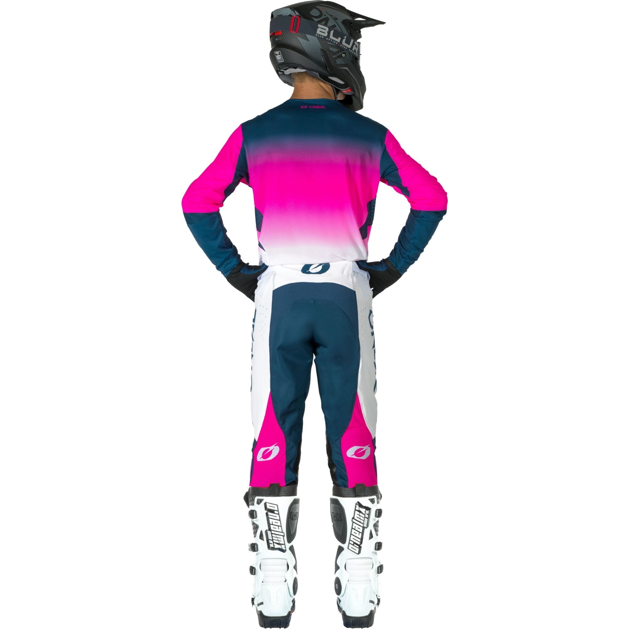 PRODIGY Pants FIVE FIVE - Navy Blue/White/Pink