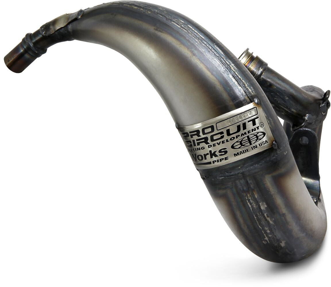 Works pipe for KTM 50SX Mini from 2009 to 2016, showcasing its sleek design and high-performance features.