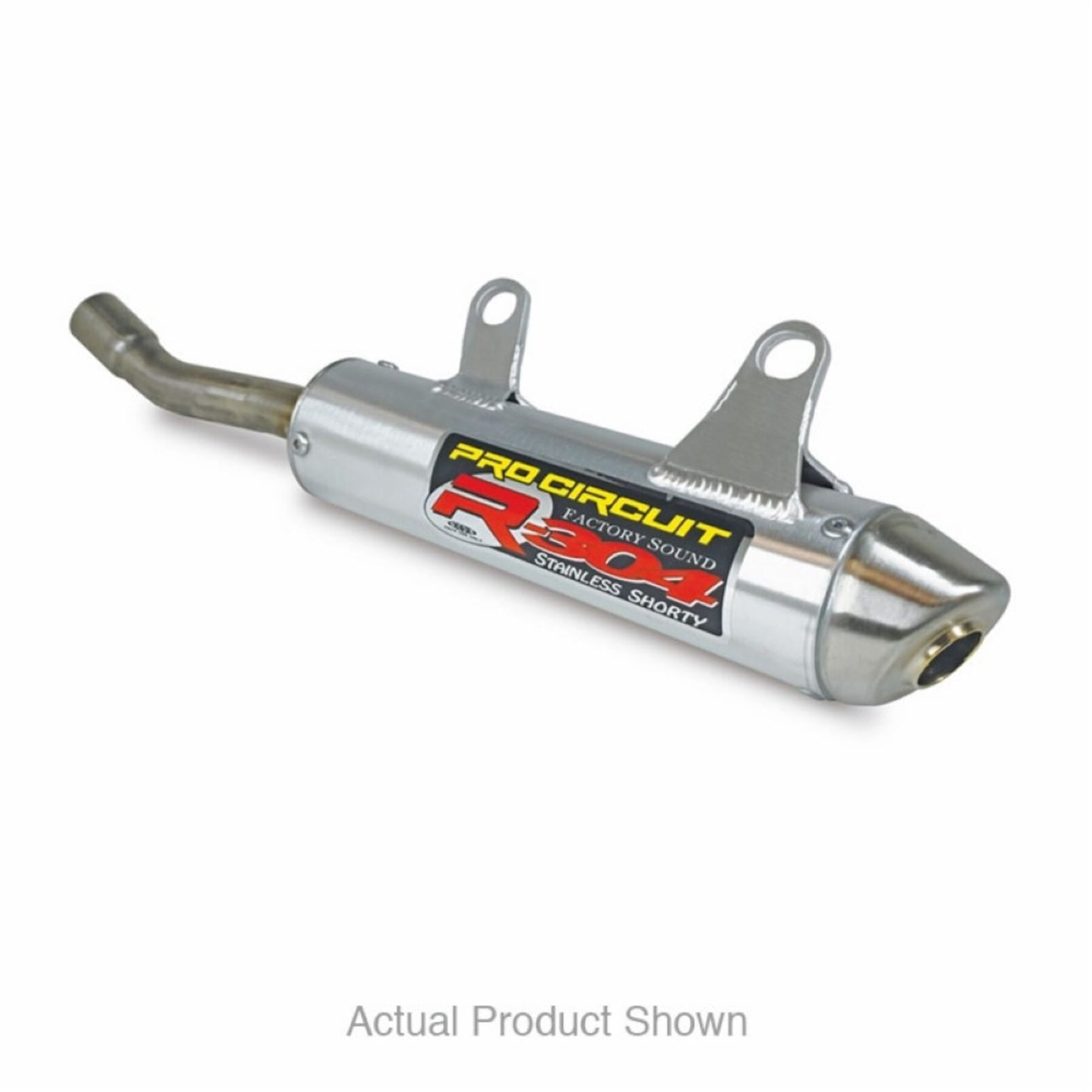 R-304 silencer for KTM SX250 SX300 and Husky TC250 TC300 models from 2023, showcasing a sleek design and durable construction.