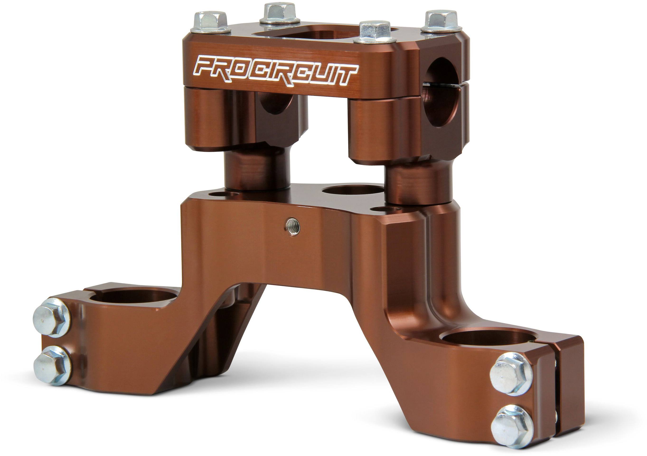 Top Clamp with Bar Mount for Kawasaki KLX110 02-23 and Suzuki DR-Z110 03-05, showcasing durable construction and sleek design.