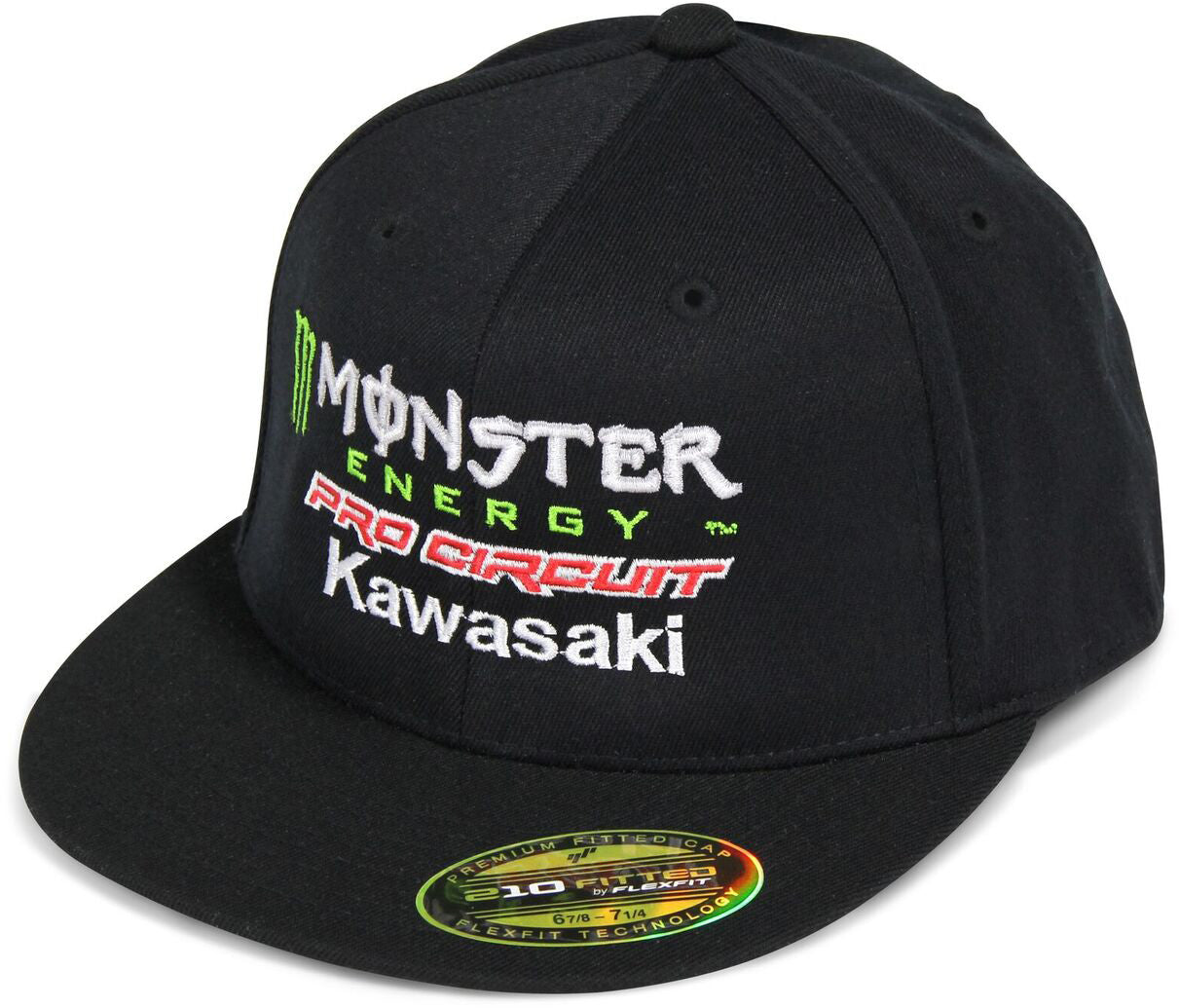 Black Team Snap-Back Hat with logo on front