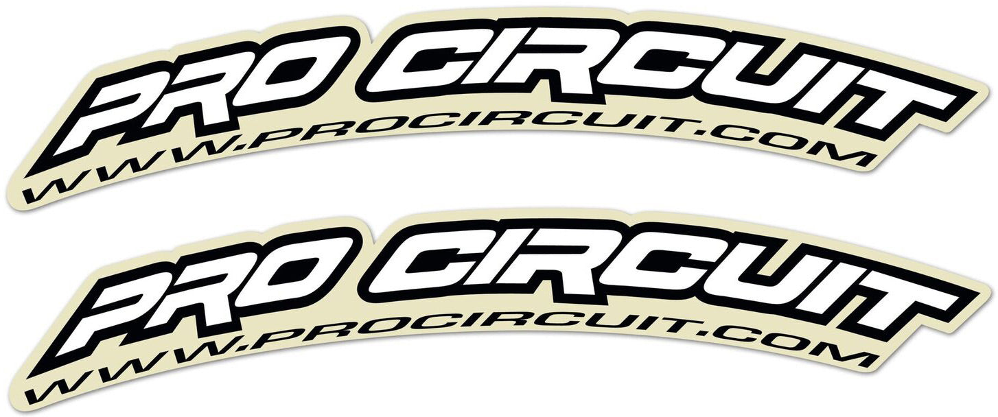 White Fender decals from PROCIRCUIT.COM featuring a sleek design for enhancing style on musical instruments.