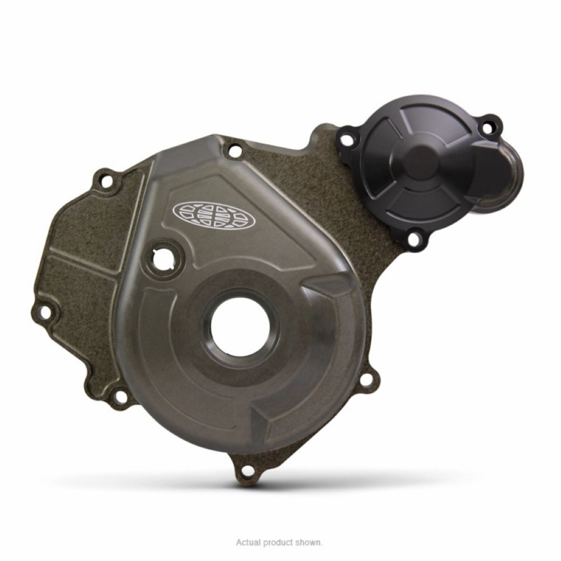 Billet Ignition Cover for Kawasaki KX450 2019-2023 in sleek aluminum finish