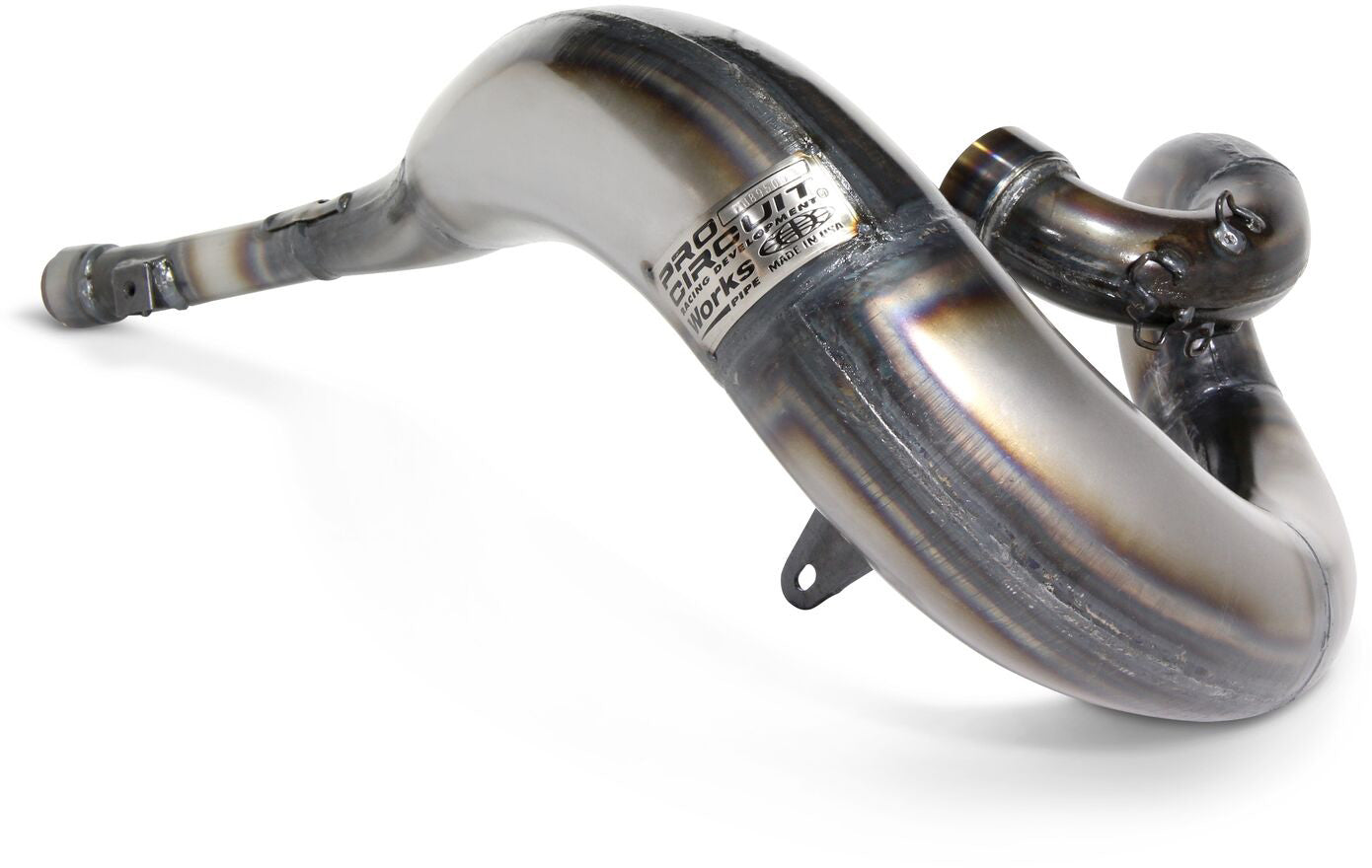 Works Finish pipe Service for Honda CR500AF 2000-2005, showcasing a high-quality motorcycle exhaust pipe designed for optimal performance and durability.