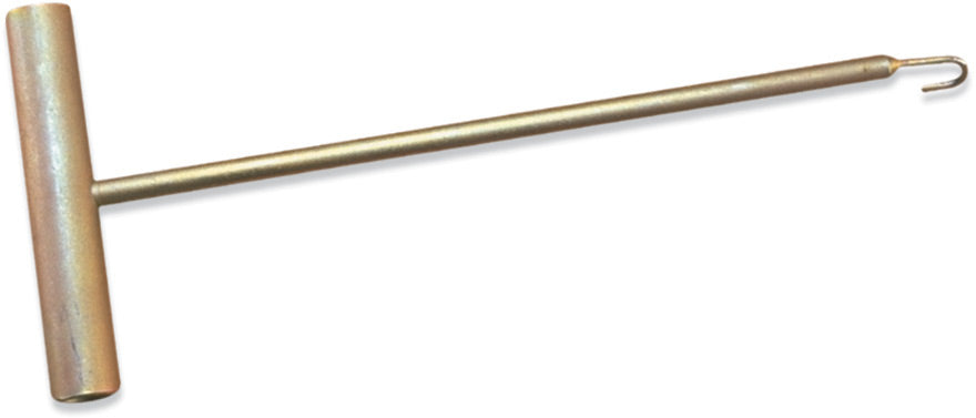Heavy-duty spring hook with a sturdy metal design and a secure latch mechanism.