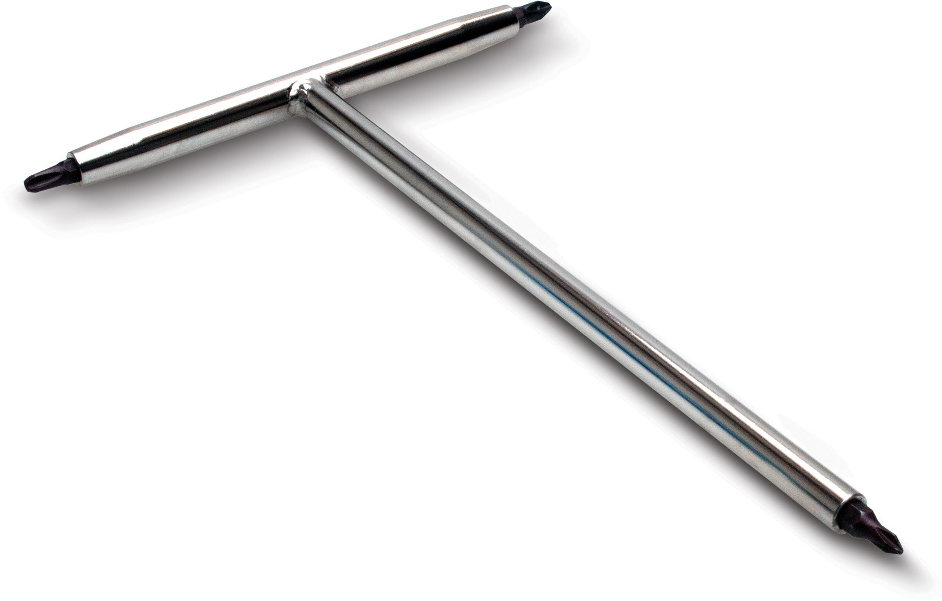 T-handle bit driver with Phillips bits No# 1, 2, and 3, displayed against a neutral background.