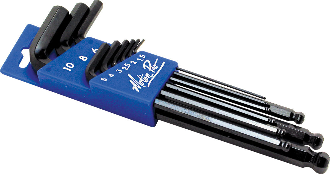 Ball End Hex Allen Key Set 9Pc displayed on a white background.