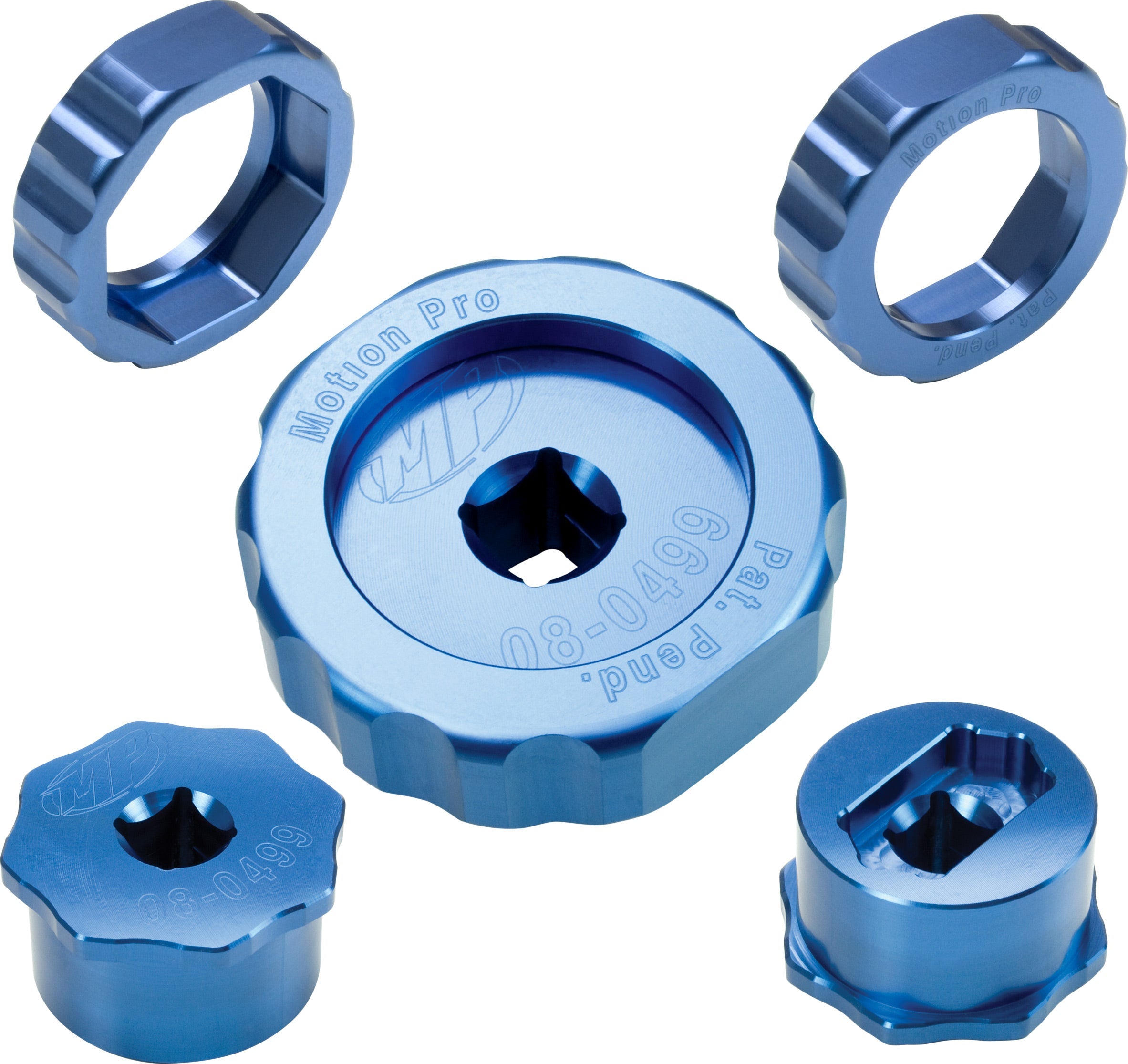 2-Piece fork tool designed for Showa twin chamber forks, including cap and compression cartridge components.