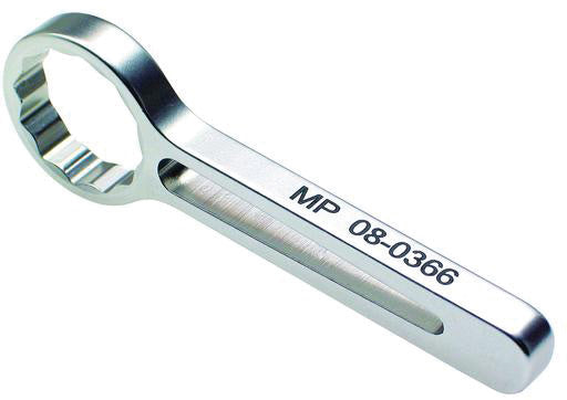 Float bowl wrench 17 mm designed for precise carburetor adjustments and maintenance, featuring a slim profile for easy access to tight spaces.