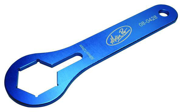 50 mm WP fork cap wrench, designed for precision adjustment of motorcycle fork caps, featuring a durable build and ergonomic grip