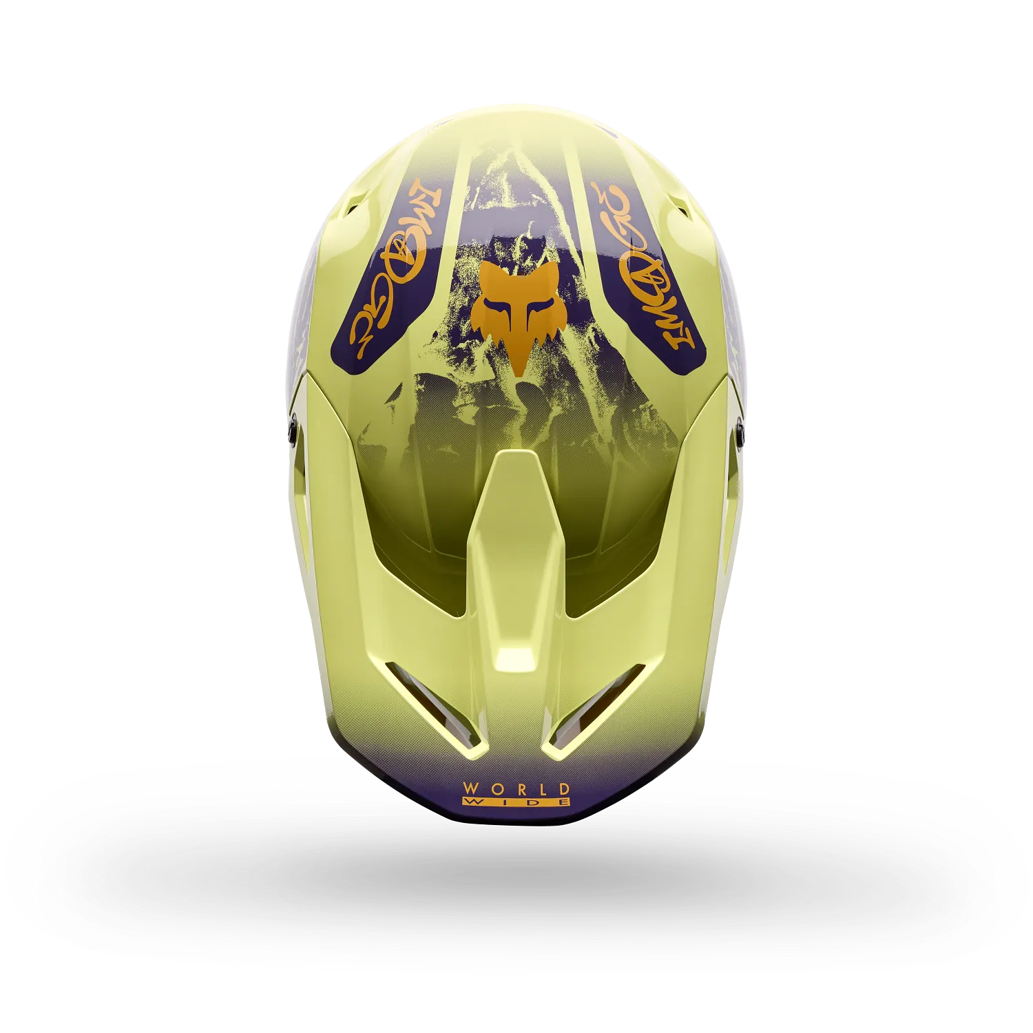 V1 IMAGE PRINT HELMET - PEAR YELLOW