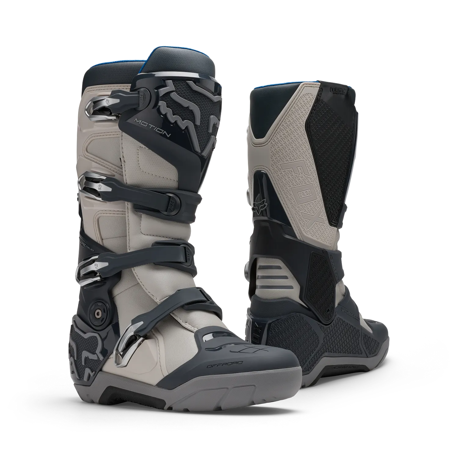 Fox Motion X Off-Road Motocross Boots - Chalk