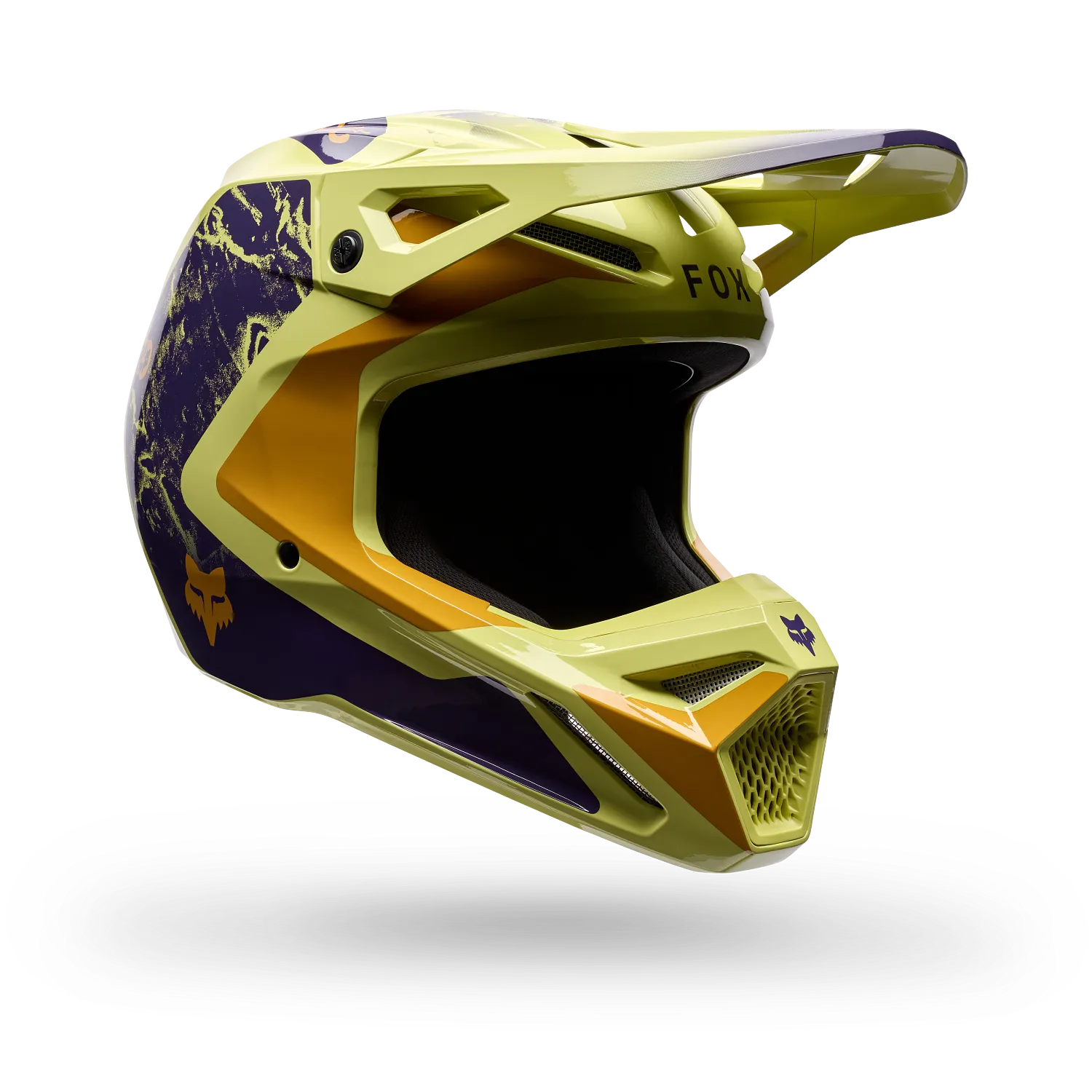 V1 IMAGE PRINT HELMET - PEAR YELLOW