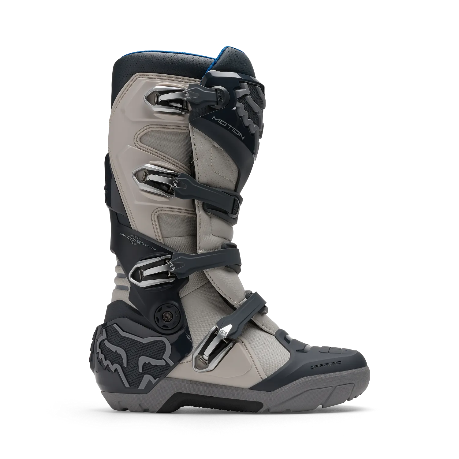 Fox Motion X Off-Road Motocross Boots - Chalk