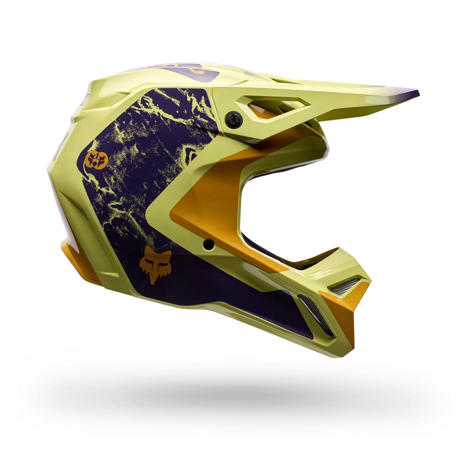 V1 IMAGE PRINT HELMET - PEAR YELLOW
