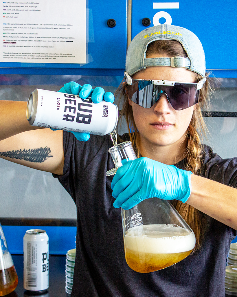 Lifestyle - white out pit viper beer pouring
