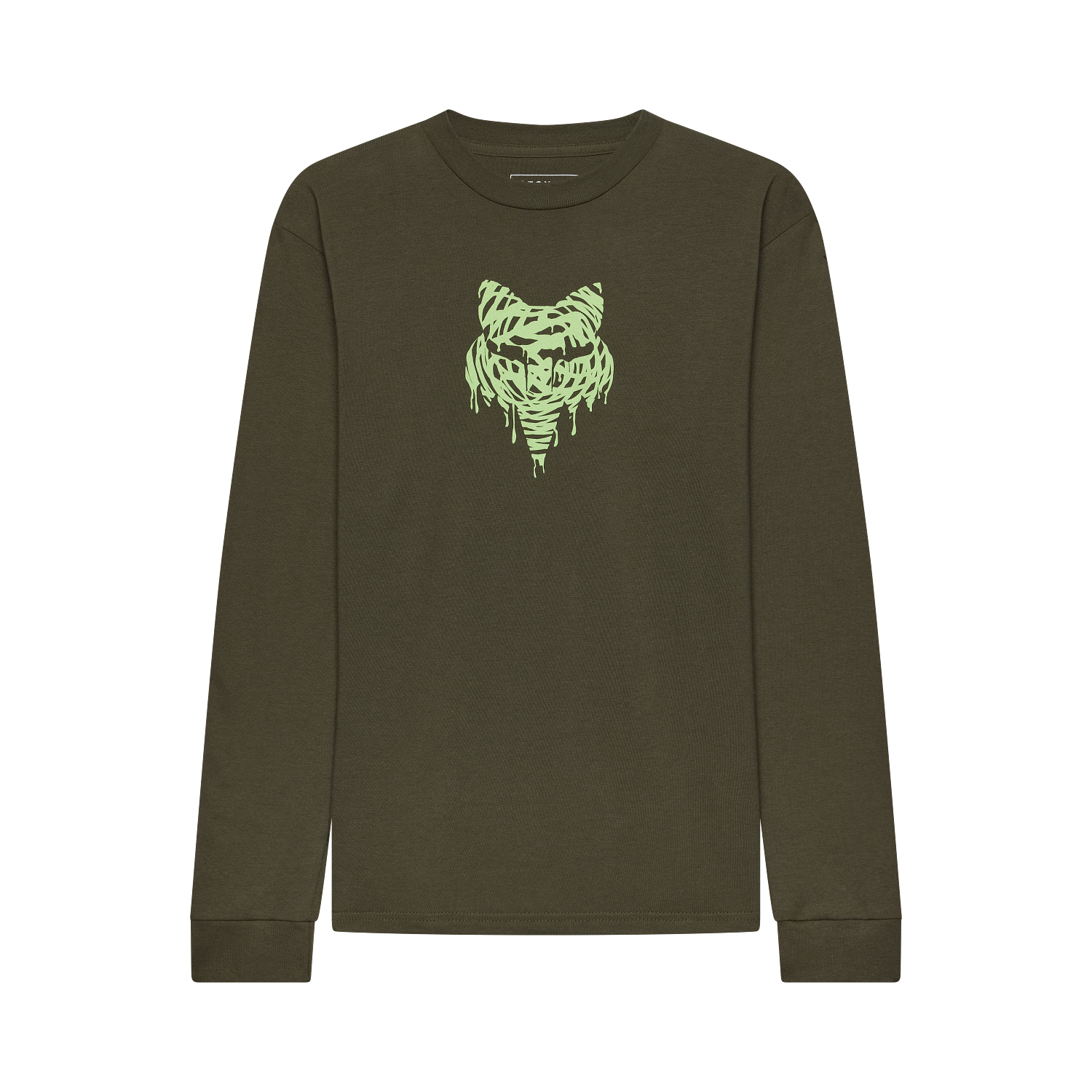 YTH ROUGHCUT LS TEE - DARK GREEN