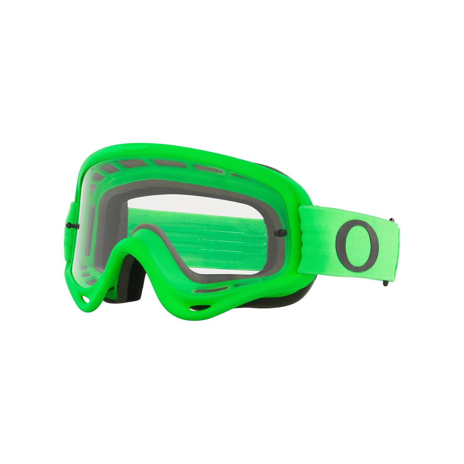 Oakley O Frame MX Goggle in Moto Green with Clear Lens
