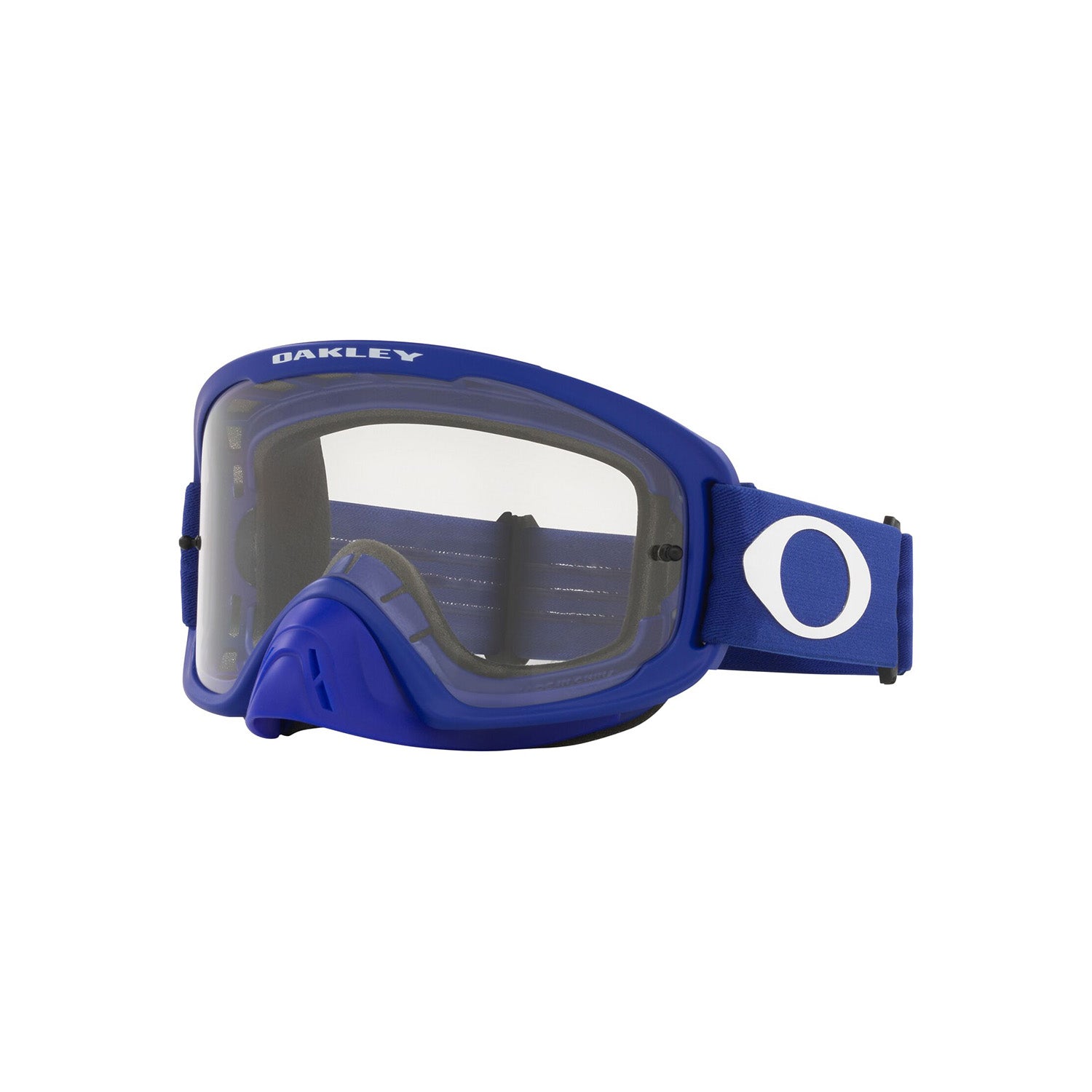Oakley O Frame 2.0 Pro MX Goggle in Moto Blue with Clear Lens