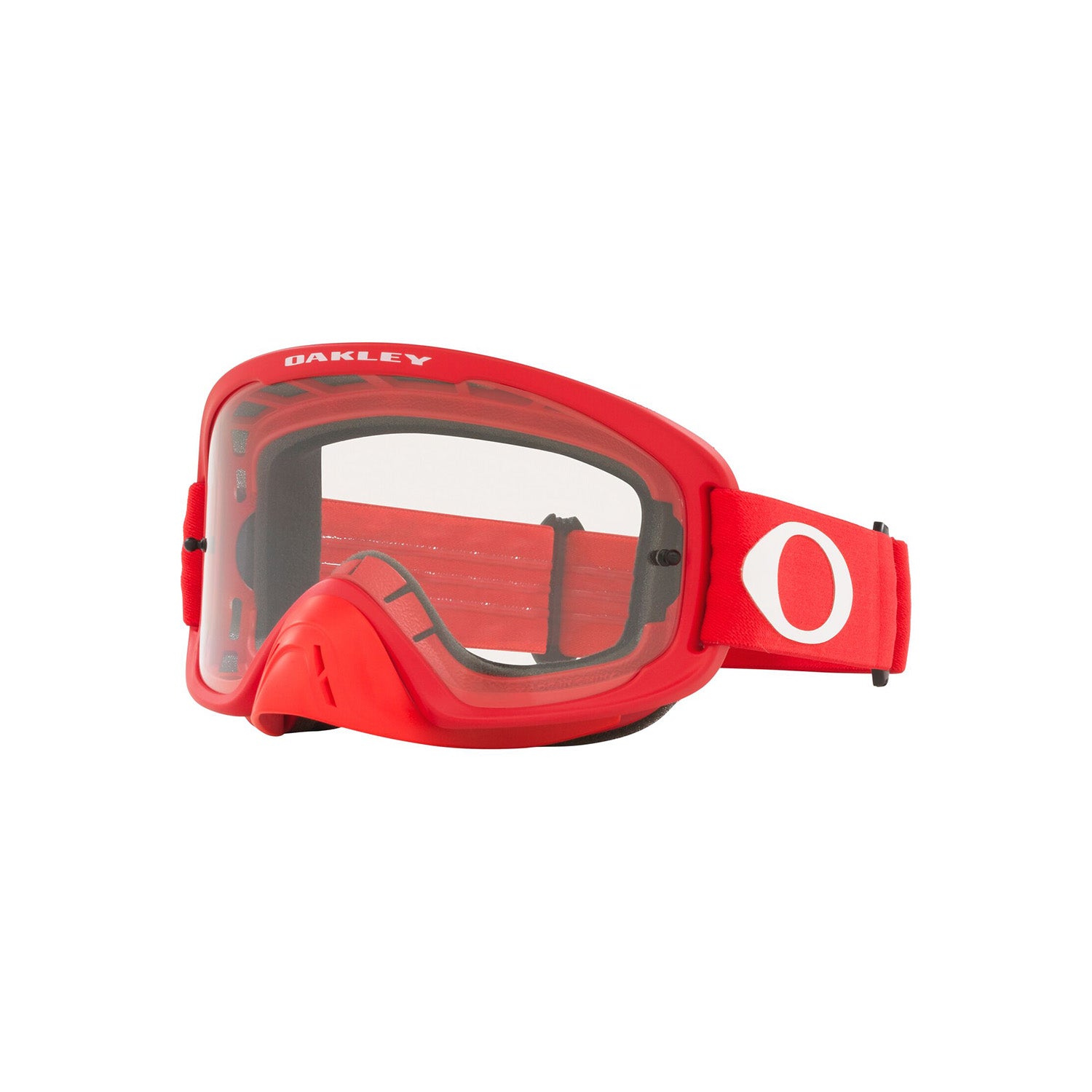 Oakley O Frame 2.0 Pro MX Goggle in Moto Red with Clear Lens