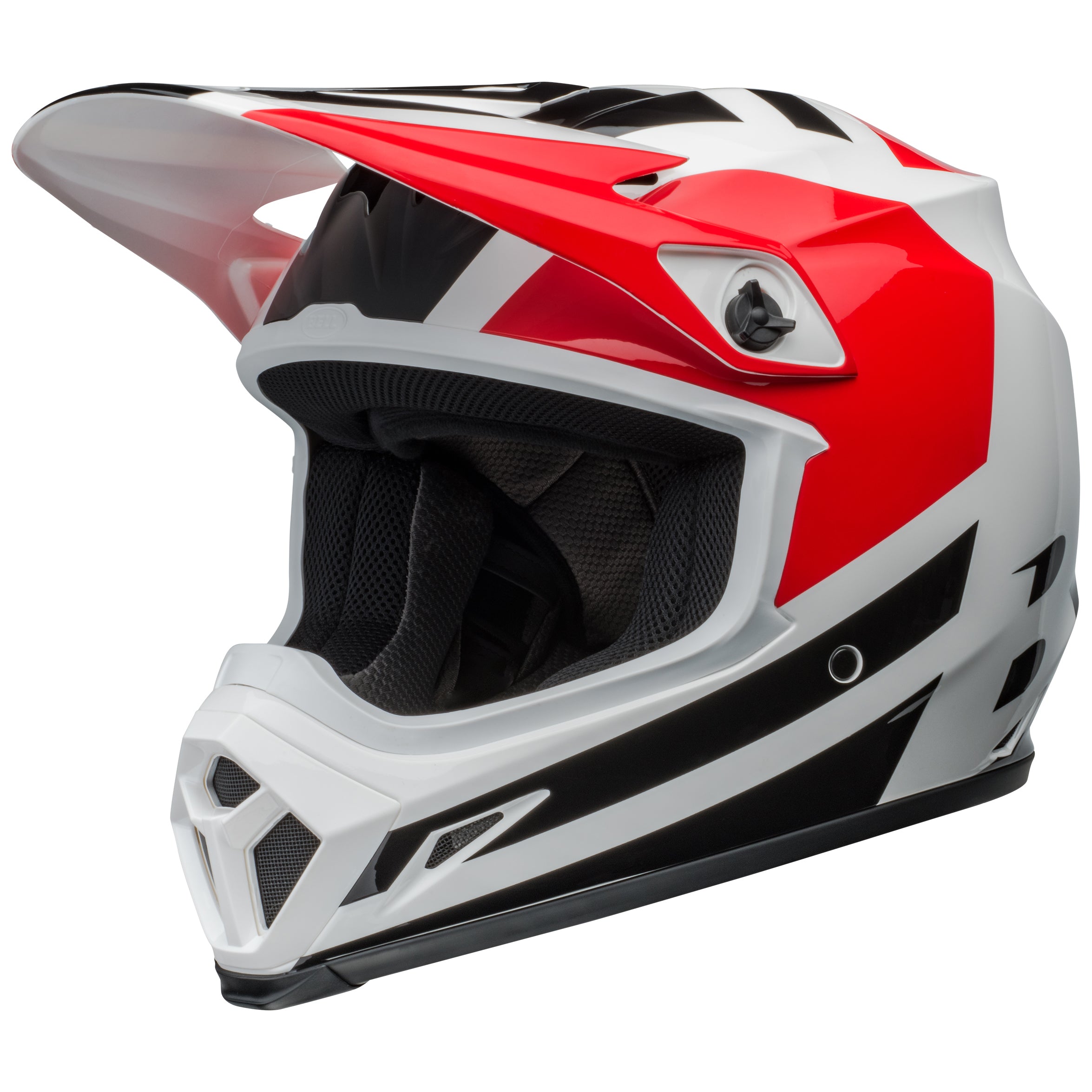 Bell MX 2024 MX-9 Mips Adult Helmet in Alter EGO Red design, ECE-certified