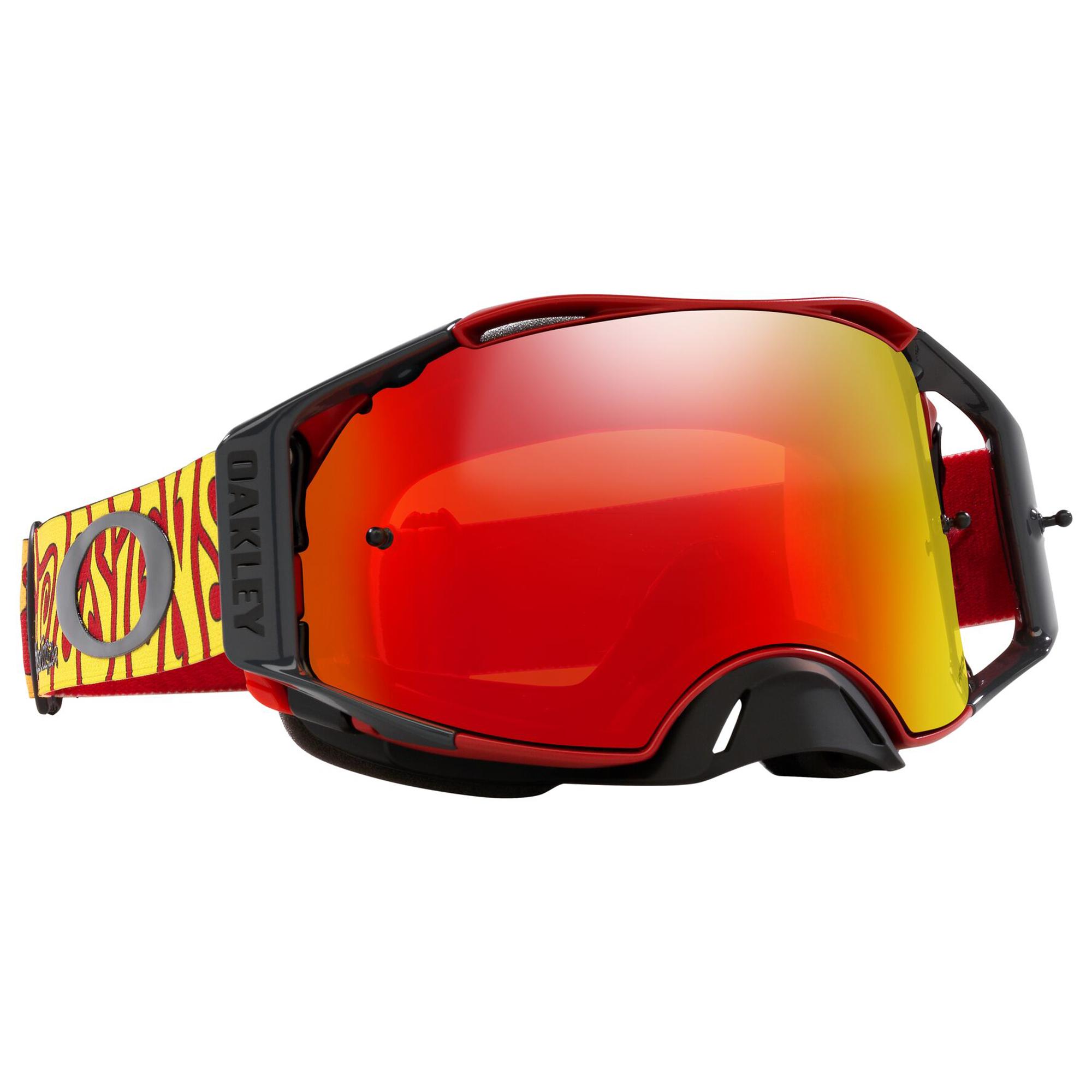 Oakley Airbrake TLD Collection MX Goggle in Trippy Red with Prizm MX Torch Lens
