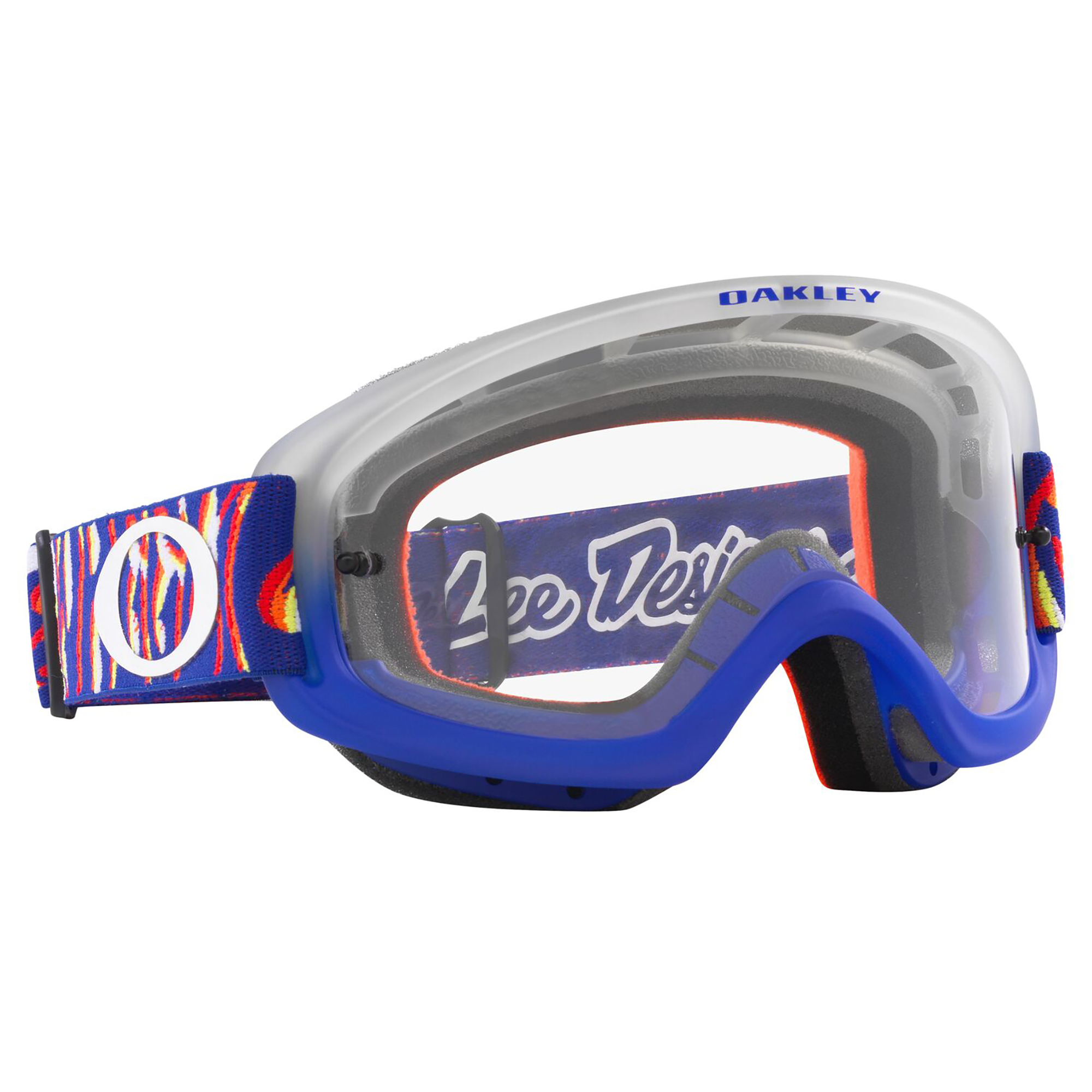 Oakley O Frame 2.0 Pro XS TLD Collection MX Goggle with Peace and Wheelies design and clear lens