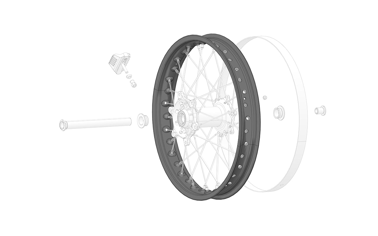 Rear rim 2,15x18 motorcycle wheel product image