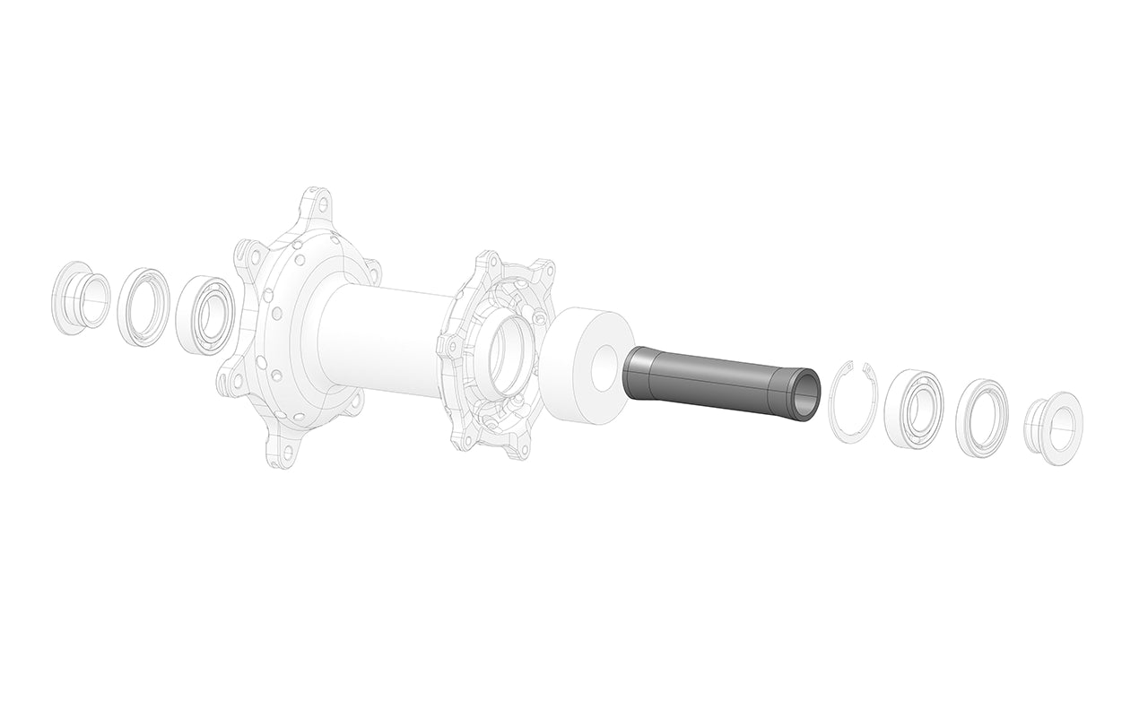 Rear Hub Inner Bushing for vehicles, close-up on white background