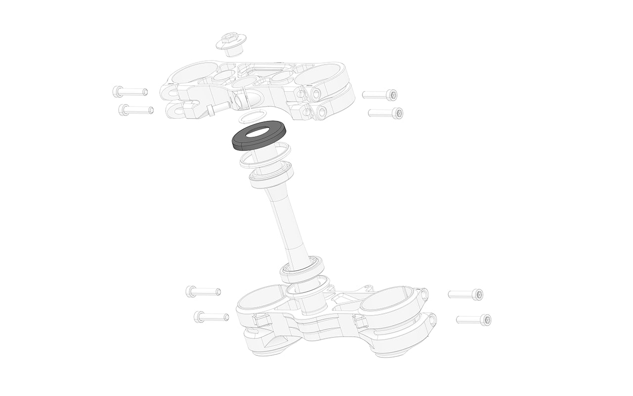 Top Steering Head Bearing Cover for Motorcycles
