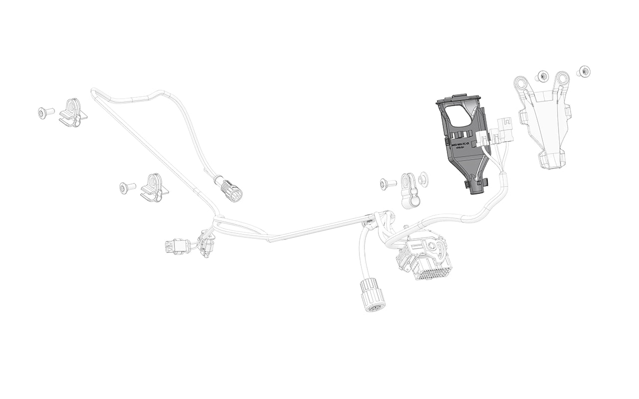 Triple clamp connector holder for secure and stable attachment