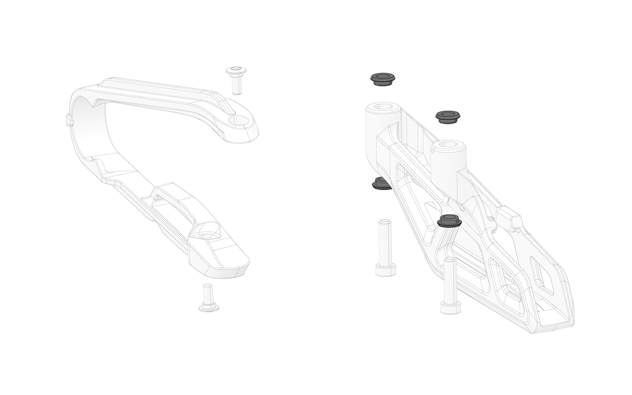 Durable chain guide bushing for precise gear shifting