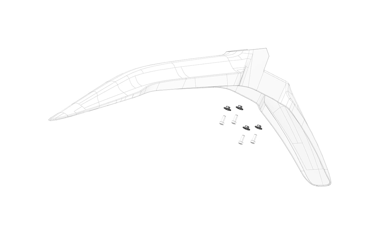 Front fender bushing for vehicles, close-up image