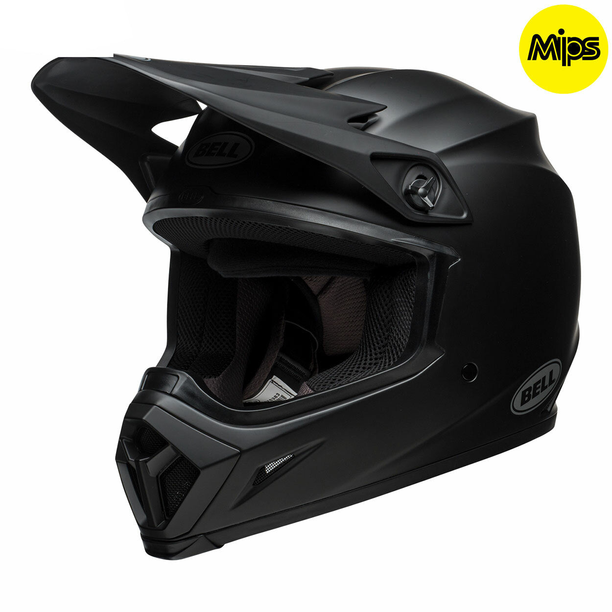 Bell MX 2023 MX-9 Mips Adult Helmet in Matte Black with ECE6 Certification