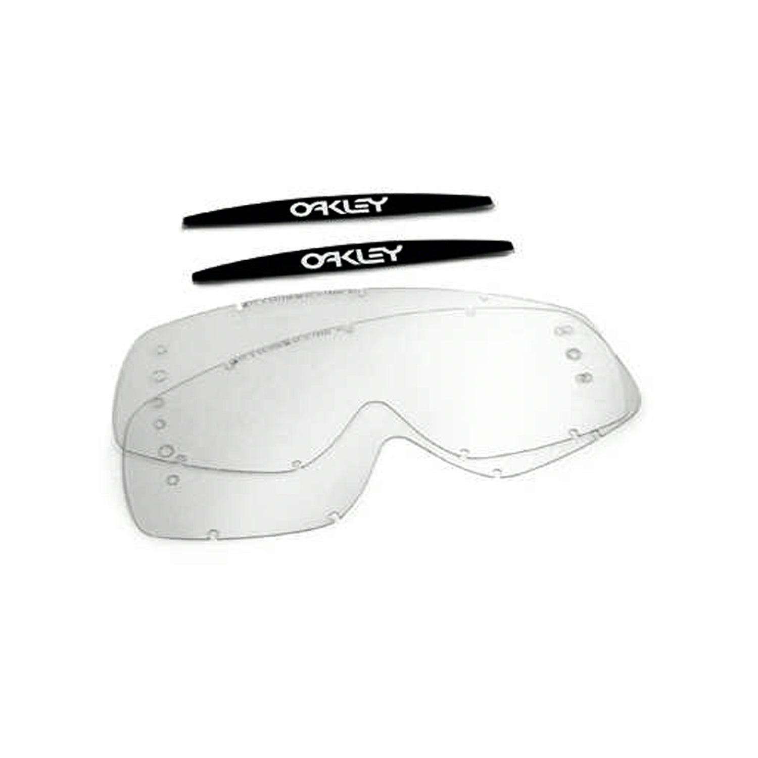 Oakley XS O Frame MX Replacement Lenses in Clear for Roll-Off System, 2 Pack